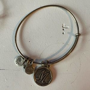 Alex and Ani M initial bracelet